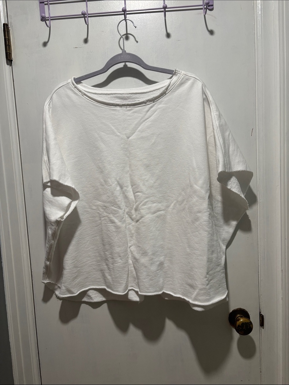 FRANK & EILEEN original capelet funnel neck oversized fleece top